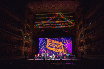 Buenos Aires, Argentina.- En las fotos tomadas el 18 de febrero del 2024, muestra Pixar en Concierto en la sexta coproducción entre el Teatro Colón y Disney. El espectáculo cuenta con más de doce artistas en escena entre cantantes y bailarines, y reúne a varios de los personajes más icónicos de Pixar, entre los que se encuentran Buzz Lightyear, Woody y Mérida, combinando imagen, canto, danza y orquesta en vivo para homenajar el legado creativo de uno de los estudios de animación más celebrados del mundo.