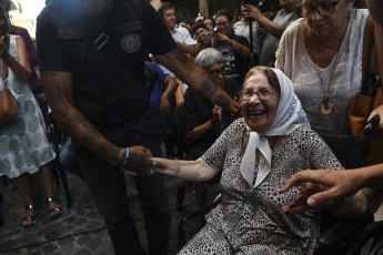 Buenos Aires, Argentina.- In the photos taken on February 22, 2024, political and union leaders, officials and mayors of the province of Buenos Aires participated in a public class in defense of the Madres de Plaza de Mayo National University (UNMA). The call was made by that organization that defends Human Rights under the slogan "the University of Mothers defends itself."