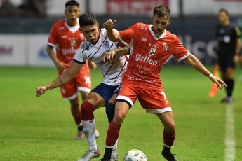 Buenos Aires, Argentina.- In the photos taken on February 28, 2024, during the match between San Lorenzo and Independiente de Chivilcoy at the Centenario stadium in Quilmes. San Lorenzo beat Independiente de Chivilcoy 1-0 and advanced to the round of 16 of the Argentine Cup. With a goal from Cristian Tarragona, 15 minutes into the complement.