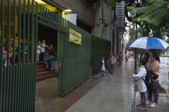 Buenos Aires, Argentina - In the photo taken on February 26, 2024, the 2024 school year begins today in the city of Buenos Aires and seven provinces, in a scenario marked by the strike with mobilization called by the Confederation of Education Workers of the Argentine Republic (Ctera) in demand of the national paritaria and in rejection of the elimination of the National Teacher Incentive Fund (Fonid), which will impact differently in each district, according to the specific demands of the union in each place.