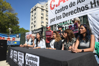 Buenos Aires, Argentina.- In the photos taken on February 14, 2024, the Minister of Security, Patricia Bullrich, attended a habeas corpus hearing presented to debate the legality of the public order protocol, in the federal courts of Retiro. Federal judge Sebastián Casanello granted a habeas corpus request for the suspension of the protocol. The unconstitutionality of the procedure and a precautionary measure to stop its implementation were also requested.