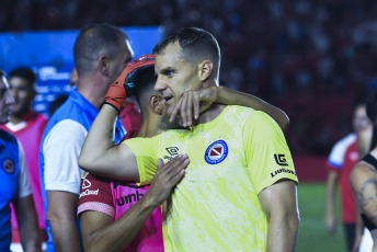 Buenos Aires, Argentina.- In the photos taken on February 26, 2024, during the match between Argentinos Juniors and Platense in a match corresponding to date 7 of the League Cup at the Diego Armando Maradona stadium. Argentinos Juniors beat Platense 3-1, and leads Zone A of the Professional League Cup.