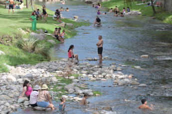 San Luis, Argentina.- In the photos taken on February 14, 2024, people enjoy the tourist places in San Luis. The province of San Luis registered an occupancy level of tourist accommodation of 95% of its more than 30,000 available beds, reported the provincial Tourism Secretariat.