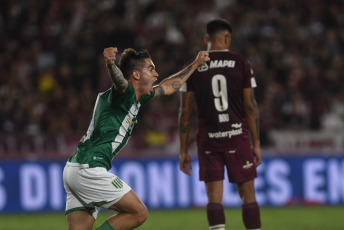 Buenos Aires, Argentina - In the photo taken on February 25, 2024, Lanús and Banfield played to a draw in the South's classic match for the LPF Cup 2024. Milton Giménez gives Banfield a 1-1 draw against Lanús.