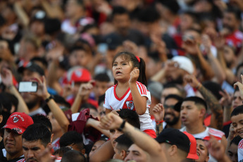 Buenos Aires, Argentina.- In the photos taken on February 18, 2024, during the River vs. Banfield, for Group B of the Copa de la Liga in the Monumental. River and Banfield played 1 to 1. Braian Galván and Pablo Solari marked the sides of the encounter.