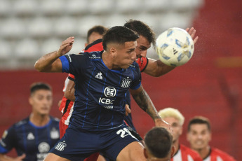 Buenos Aires, Argentina.- In the photos taken on February 19, 2024, Barracas Central reached Talleres, for the 6th tournament of Argentina - Copa LPF 2024 at the Estadio Tomás Ducó. Barracas won 2-1 at Talleres. The party goles for the local players Marco Iacobellis (1' 1T) and Maximiliano Zalazar (4' 2T). Just like the visitor's goal is Gastón Benavídez (31' 1T).