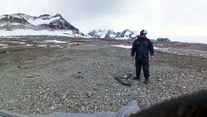 Antarctica.- In the photos taken on February 7, 2024, a team of technicians from the National Geographic Institute traveled to Antarctica this summer equipped with an unmanned aerial vehicle (drone) capable of carrying out aerial photogrammetric surveys to begin a cartographic update project of the Argentine bases on the white continent, which will allow us to deepen scientific knowledge of those territories and consolidate the sovereign presence in that territory.