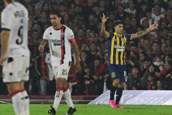 Rosario, Argentina - In the photo taken on February 25, 2024, Rosario Central was strong at the Marcelo Bielsa Stadium and defeated Newell's 1-0 with a goal by Ignacio Malcorra to win the Rosario Clasico in the seventh round of the Professional League Cup 2024.