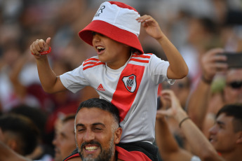 Buenos Aires, Argentina.- In the photos taken on February 18, 2024, during the River vs. Banfield, for Group B of the Copa de la Liga in the Monumental. River and Banfield played 1 to 1. Braian Galván and Pablo Solari marked the sides of the encounter.