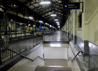 Buenos Aires, Argentina - In the photo taken on February 21, 2024, the train strike began and there are long lines at bus stops.