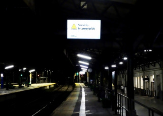 Buenos Aires, Argentina - In the photo taken on February 21, 2024, the train strike began and there are long lines at bus stops.