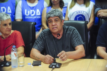 Buenos Aires, Argentina.- In the photos taken on February 28, 2024, the teaching unions grouped in the General Confederation of Labor (CGT), announced their decision to go on a new national strike, next Monday, March 4, then that the Government boycotted the meeting for the national teachers' parity.