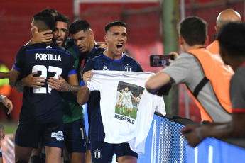 Buenos Aires, Argentina.- In the photos taken on February 19, 2024, Barracas Central reached Talleres, for the 6th tournament of Argentina - Copa LPF 2024 at the Estadio Tomás Ducó. Barracas won 2-1 at Talleres. The party goles for the local players Marco Iacobellis (1' 1T) and Maximiliano Zalazar (4' 2T). Just like the visitor's goal is Gastón Benavídez (31' 1T).