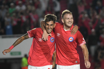 Buenos Aires, Argentina.- In the photos taken on February 26, 2024, during the match between Argentinos Juniors and Platense in a match corresponding to date 7 of the League Cup at the Diego Armando Maradona stadium. Argentinos Juniors beat Platense 3-1, and leads Zone A of the Professional League Cup.