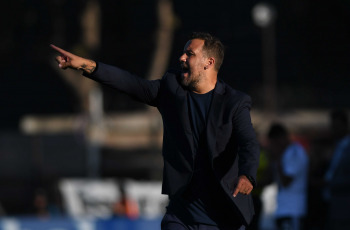 Buenos Aires, Argentina.- In the photos taken on February 19, 2024, Deportivo Riestra and Atlético Tucumán faced each other for the sixth date of the Professional League Cup (LPF) at the Bajo Flores club stadium. Deportivo Riestra achieved its historic first victory in the Professional League Cup by beating Atlético Tucumán 1-0, with the goal of its captain Milton Céliz, its rival, who has not yet won so far in the tournament.