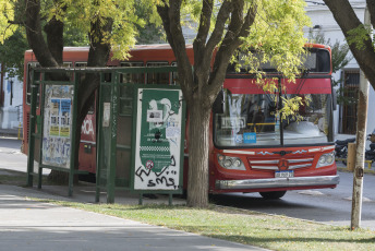 Bariloche, Argentina.- En las fotos tomadas el 26 de marzo del 2024, muestra colectivos en las calles de Bariloche, Argentina. El ranking de tarifas de transporte automotor urbano que confeccionó la Asociación Argentina de Empresarios del Transporte Automotor (AAETA) sobre 58 ciudades arrojó que el boleto mínimo con el valor más alto en el país es el de Bariloche, con 980 pesos. El top 5 lo completan General Roca ($940), Coronel Rosales ($880), Centenario ($853) y Cipoletti ($850).