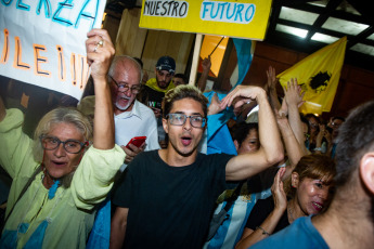 Buenos Aires, Argentina - In the photo taken on 1 March 2024, social and left-wing organisations held a demonstration in front of Congress in protest against the policies promoted by the government of President Javier Milei, who gave his speech to the Legislative Assembly at 9 p.m. to inaugurate the ordinary session.