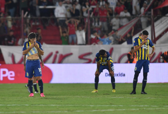 Buenos Aires, Argentina.- In the photos taken on February 29, 2024, during the match between Huracán and Rosario Central for the eighth date of Zone A, at the Tomás Adolfo Ducó stadium. Huracán defeated Rosario Central 2-0 and returned to victory after 6 dates (4 losses and 2 draws).