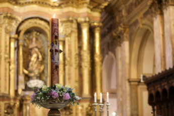 Buenos Aires, Argentina.- In the photos taken on April 2, 2024, the Buenos Aires Cathedral was the temple where prayers were made for the fallen and veterans of the war that Argentina fought with Great Britain for sovereignty over the southern Falkland (Malvinas for Argentina) Islands.