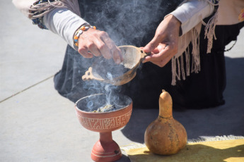 San Juan, Argentina.- In the photos taken on April 25, 2024, on the occasion of the Week of the Native Peoples of America, which is celebrated every April 19, several cities in Argentina carried out commemorative activities that aimed to reclaim their culture. and fundamental rights.