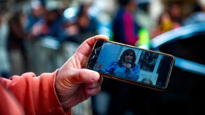 Buenos Aires, Argentina: In the photo, former President Cristina Kirchner led a ceremony for the 50th anniversary of the murder of Father Carlos Mugica, at the Instituto Patria, and once again questioned the economic course of Javier Milei's government, stating that "a similar situation has never been experienced in the 40 years of democracy", on May 11, 2024.