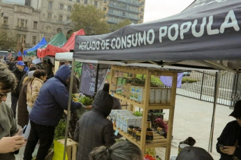 Buenos Aires, Argentina.- In the photos, people participate in a new 'fair' at popular prices in front of the national Congress on May 22, 2024. With the slogan "Less free market, more family, peasant and indigenous agriculture", Organized by the agricultural branch of the Union of Workers of the Popular Economy (UTEP), people seek to make visible the crisis faced by small producers and promote policies that favor family and sustainable agriculture.