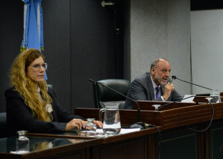 Mar del Plata, Argentina.- En las fotos, el Tribunal Federal N° 1 de Mar del Plata, llevó a cabo el juicio contra los hijos de Leonardo Miguel Save, integrante de la banda parapolicial de Aníbal Gordon, el 22 de mayo del 2024. Marcelo Leonardo, María Natalia, María Eugenia y Ana María Save, fueron condenados a pagar 43 millones de pesos (peso argentino), al encontrarlos culpables del delito de lavado de activos provenientes de crímenes de lesa humanidad, además, ordenó que los inmuebles ubicados en Chascomús sean decomisados, y entregados a la Provincia.