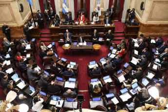 Buenos Aires, Argentina- En las fotos, el jefe de Gabinete, Nicolás Posse, realizó el primer informe de gestión ante el Senado el 15 de mayo del 2024. Posse, proyectó una inflación de 139% y un dólar a $1016 para fines del 2024, y tras una exposición de 42 minutos, el funcionario respondió las consultas de los legisladores que ahondaron sobre la insatisfacción de las respuestas escritas que le enviaron previamente.