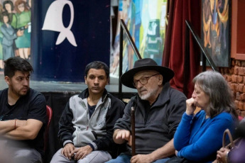 Buenos Aires, Argentina.- En las fotos, dirigentes sociales de diferentes agrupaciones se congregaron en la sede de Madres de Plaza de Mayo el 15 de junio del 2024. La reunión, se celebró para compartir la preocupación generada por la represión dispuesta por el Gobierno nacional el miércoles pasado. Además de sostener el reclamo por los manifestantes detenidos.