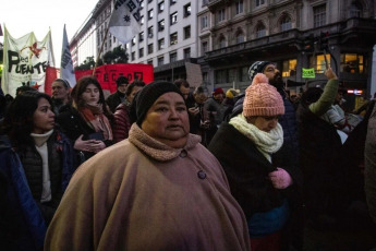 Buenos Aires, Argentina.- In the photos, various social, human rights and political organizations, unions and people living on the streets demanded the declaration of an emergency for those who find themselves in that situation on July 8, 2024. The claim is da, after the news spread that in the last two weeks six people died due to the cold in the area of ​​the City of Buenos Aires.