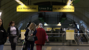 Actividad en las líneas H y D del subte de Buenos Aires