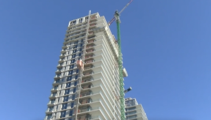 Edificio en construcción en Puerto Madero, Buenos Aires