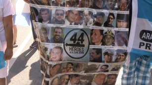 Marcha de familiares del ARA San Juan en Buenos Aires, Argentina