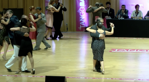 Parejas compiten en el Mundial de Tango 2018 en Buenos Aires