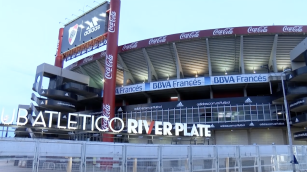Exterior del Estadio Monumental de River Plate antes de su remodelación